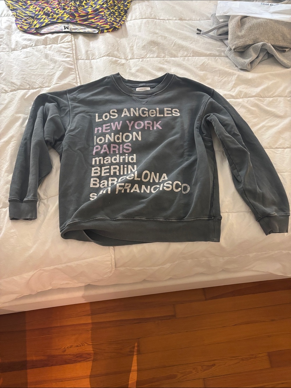City-List Crewneck Sweatshirt - Charcoal